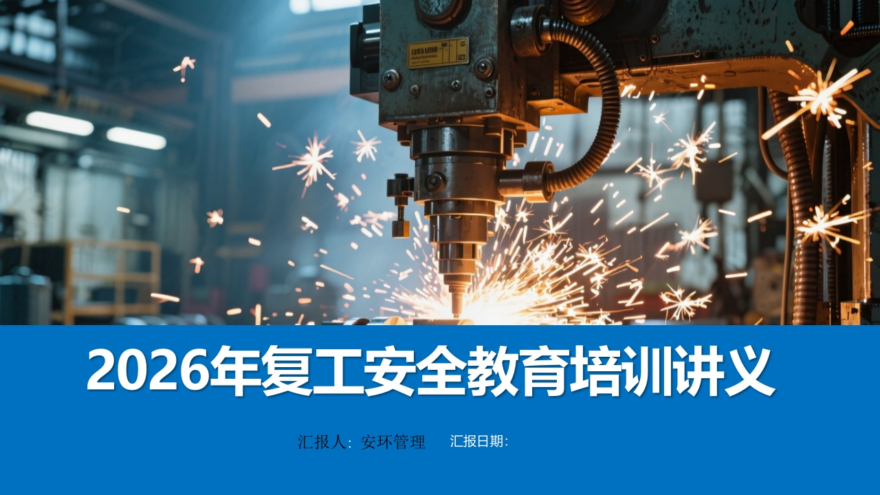 2026年最新，开年第一课，复工复产全员安全教育培训讲义丨80页202602