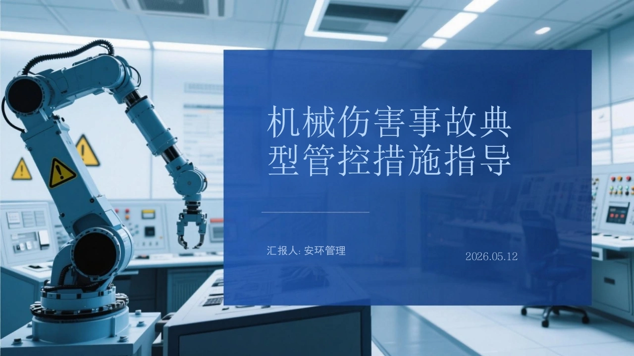 机械伤害事故典型管控措施指导20260512ai-EHS文库网